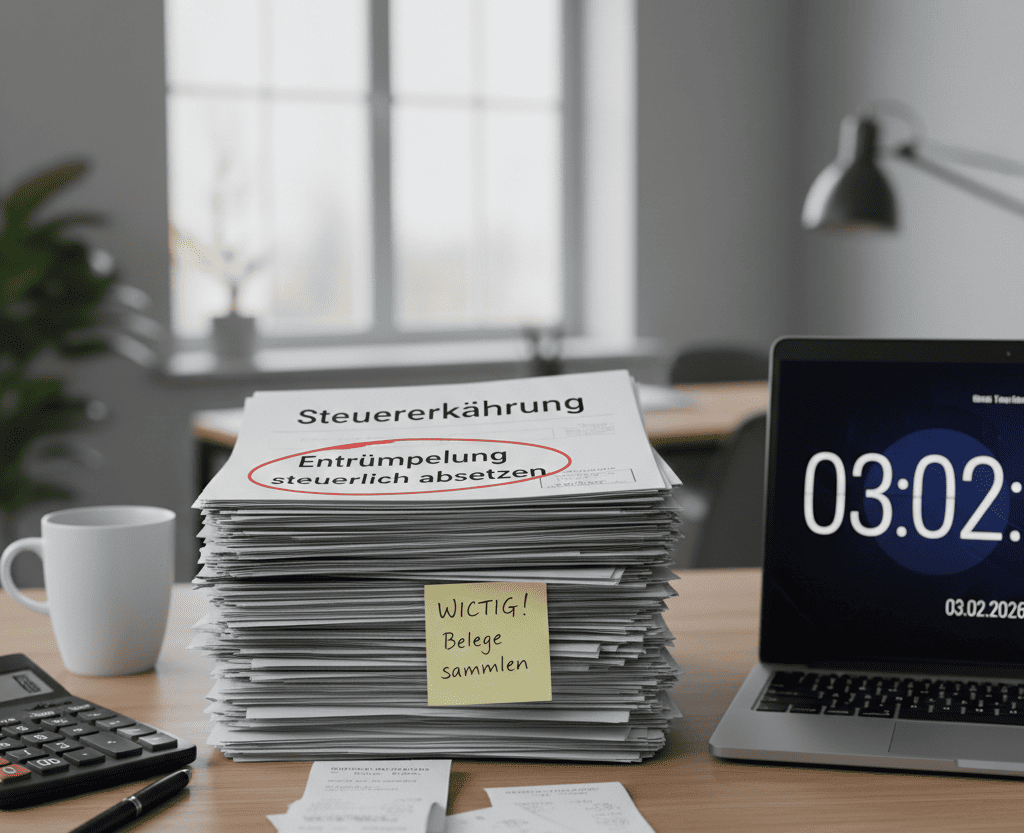 Steuerliche Absetzbarkeit von Entrümpelungen